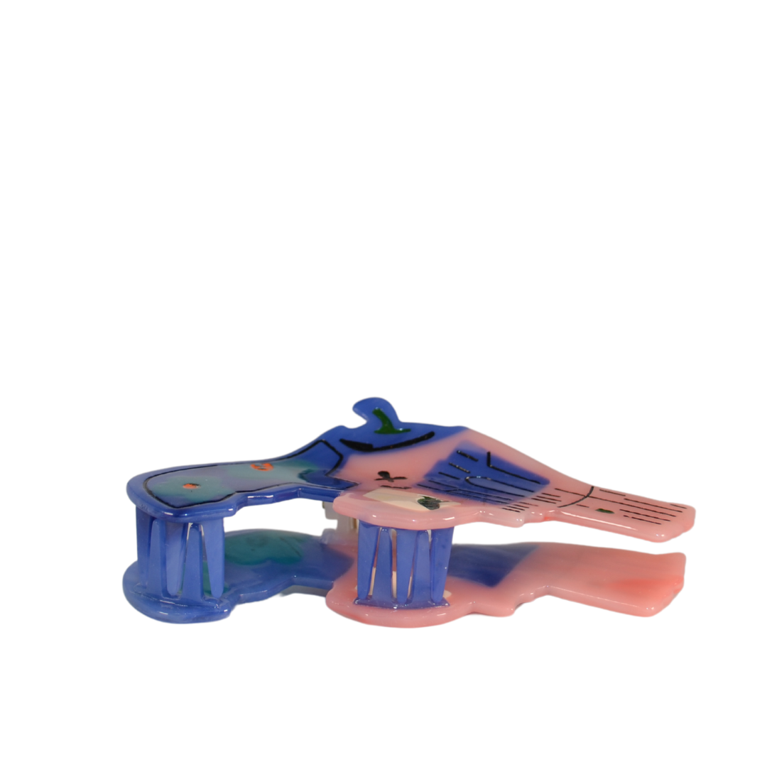 Pink Gun Claw Clips