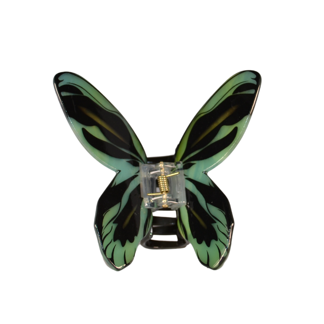 Turquoise Butterfly Claw Clip