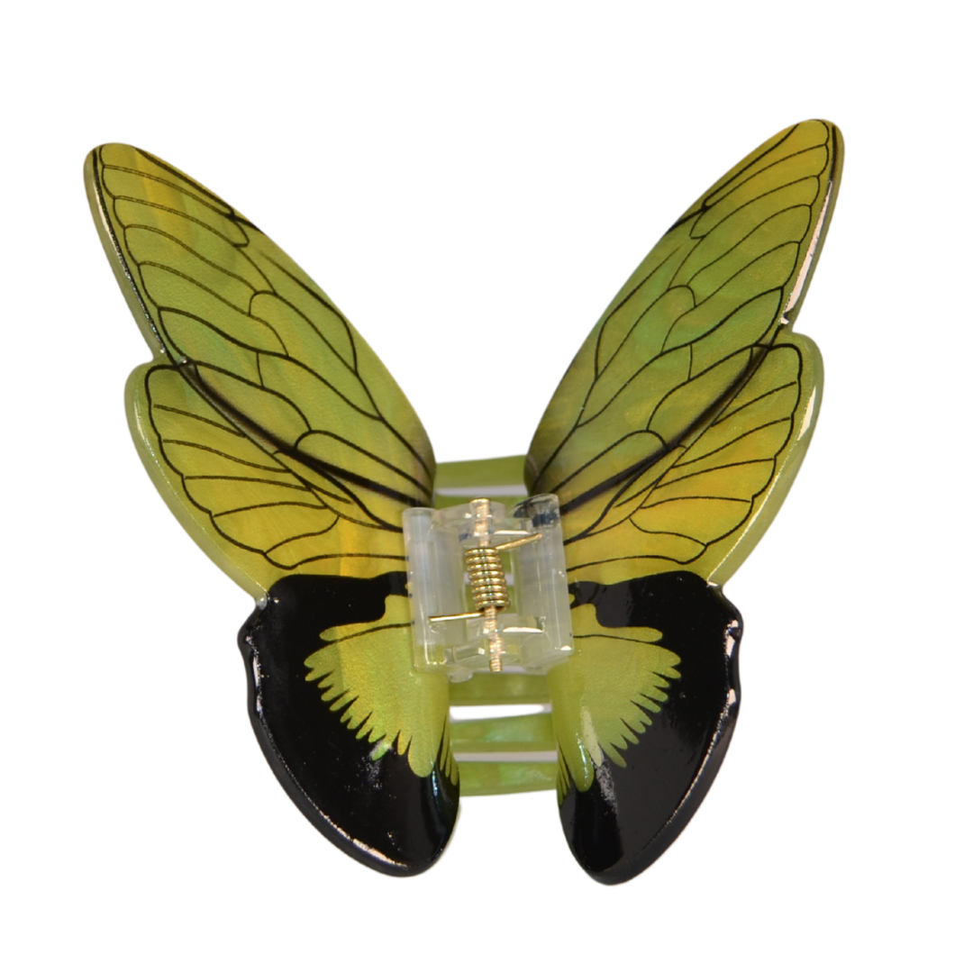 Green Butterfly Claw Clip